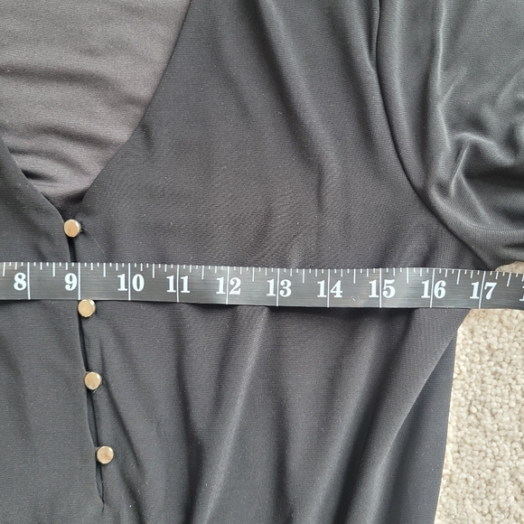 WHBM Long Sleeve Cinch Waist Button Front Blouse Size S - Picture 8 of 10